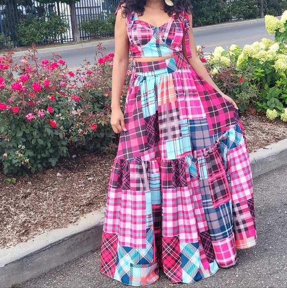 Multi Color Plaid Set - Picture 1 of 1